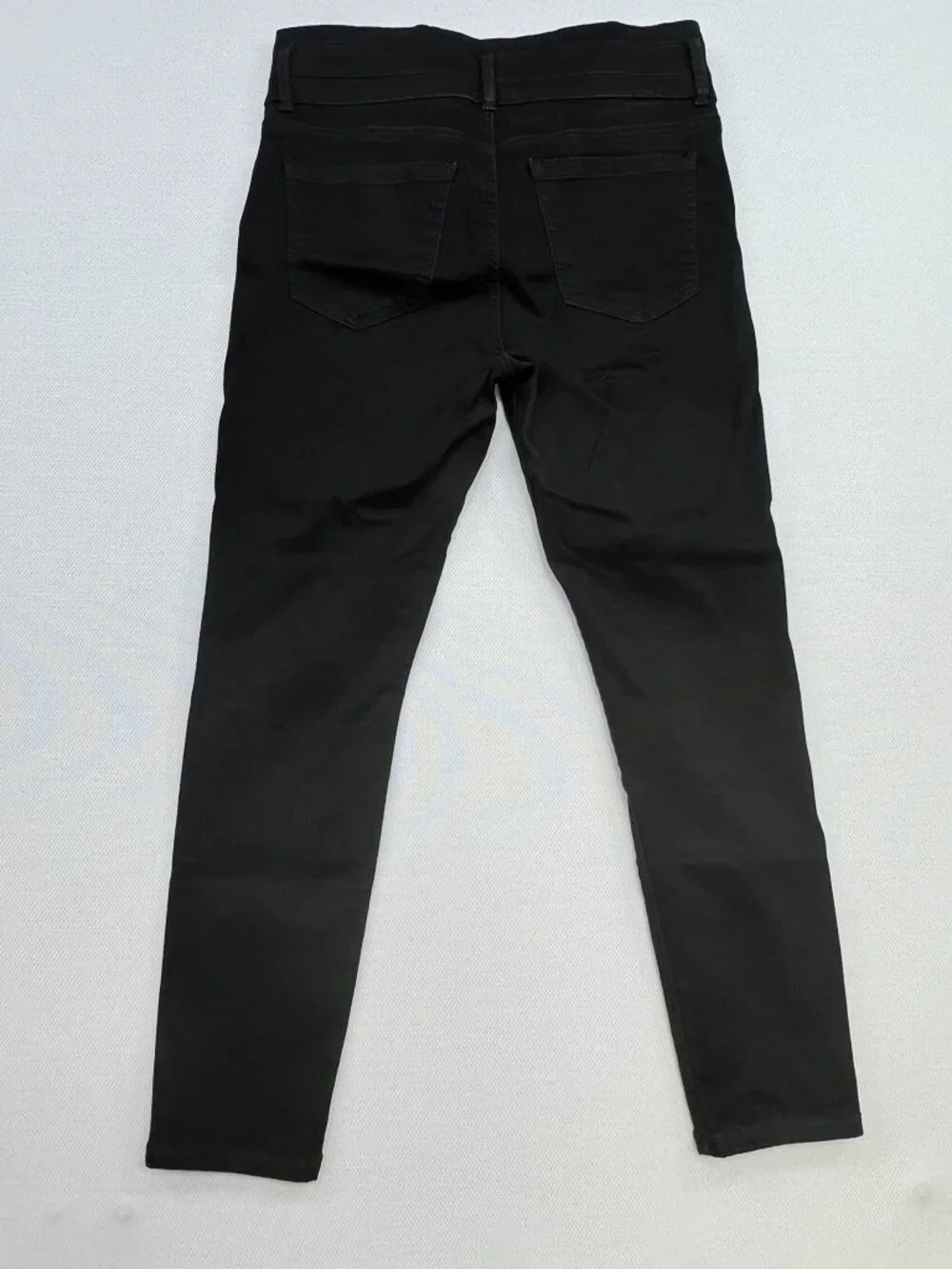 Ann Taylor Women's High-Rise Skinny Jeans Stretch Denim Size 10P Black Solid